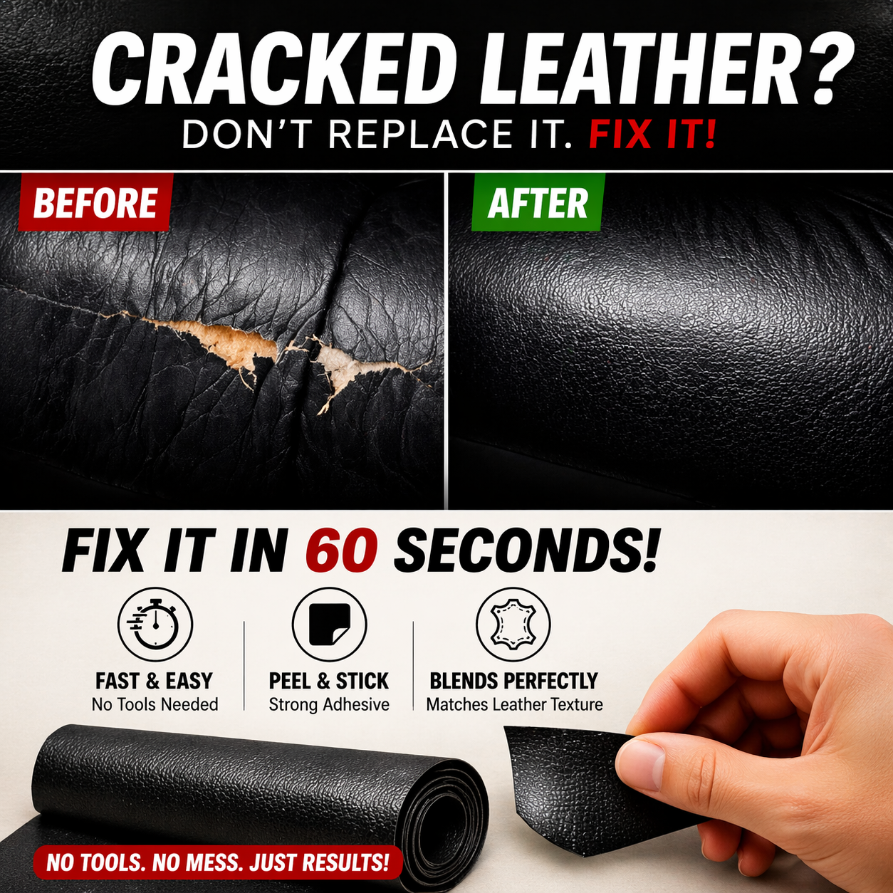 Self-Adhesive Leather Repair Patches
